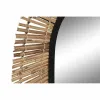 Sienas spogulis DKD Home Decor Melns Dabisks Bali 63 x 1,5 x 92 cm