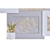 Фото рамка DKD Home Decor Love Home Деревянный Цветок Натуральный (46 x 3 x 39 cm) (2 штук)