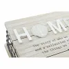 Декоративный шкафчик DKD Home Decor Чёрный Натуральный Металл Деревянный MDF
