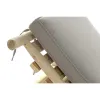 Sun-lounger DKD Home Decor Natural Teak Polyester Light grey (209 x 86 x 35 cm)
