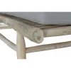 Шезлонг DKD Home Decor Натуральный Тик полиэстер Светло-серый (209 x 86 x 35 cm)
