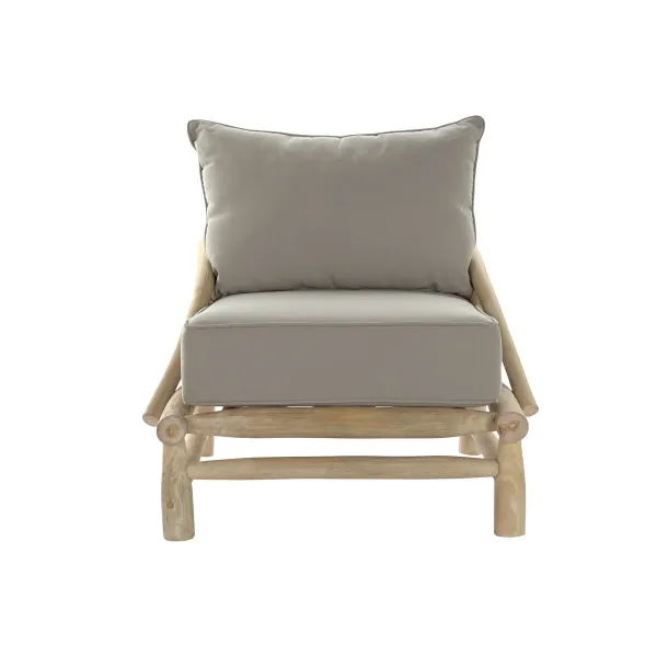 Садовое кресло DKD Home Decor Натуральный Светло-серый 82 x 80 x 73 cm