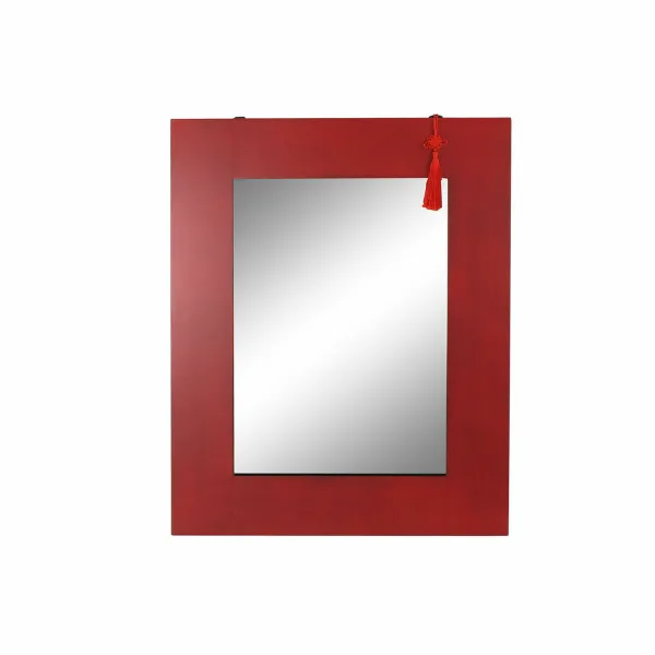 Sienas spogulis DKD Home Decor Melns Sarkans Austrumniecisks 70 x 2 x 90 cm