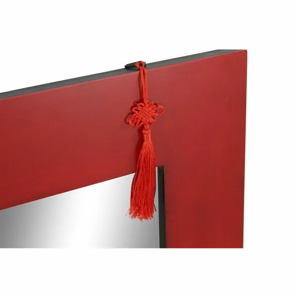 Настенное зеркало DKD Home Decor Чёрный Красный Восточный 70 x 2 x 90 cm