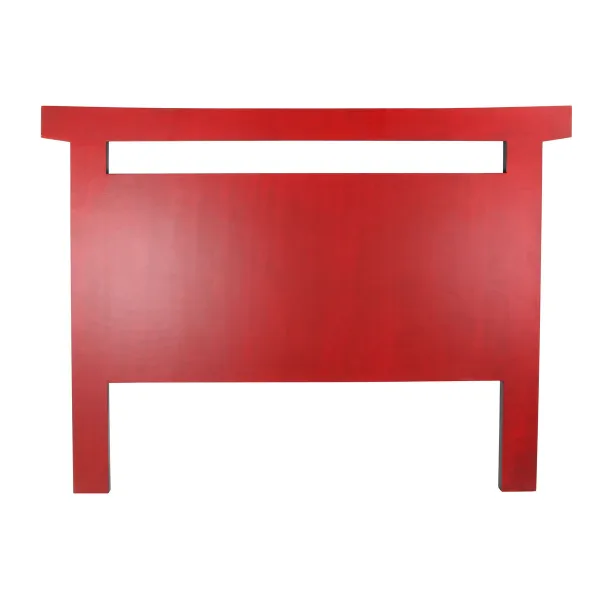 Gultas galvgalvis DKD Home Decor Melns Sarkans Koks Egle Koks MDF 160 x 4 x 120 cm