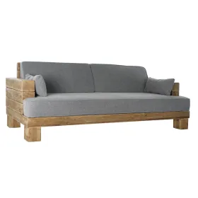 Dīvāns DKD Home Decor Pelēks Dabisks Alpino 224 x 95 x 82 cm