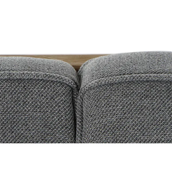 Dīvāns DKD Home Decor Pelēks Dabisks Alpino 224 x 95 x 82 cm