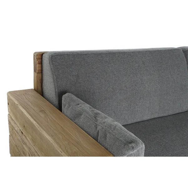 Dīvāns DKD Home Decor Pelēks Dabisks Alpino 224 x 95 x 82 cm