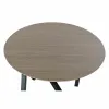 Mazs galdiņš DKD Home Decor 65 x 65 x 49,5 cm Melns Metāls Koks Gaiši brūns
