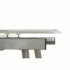 Dining Table DKD Home Decor Crystal Golden Metal White (140 x 80 x 76 cm)