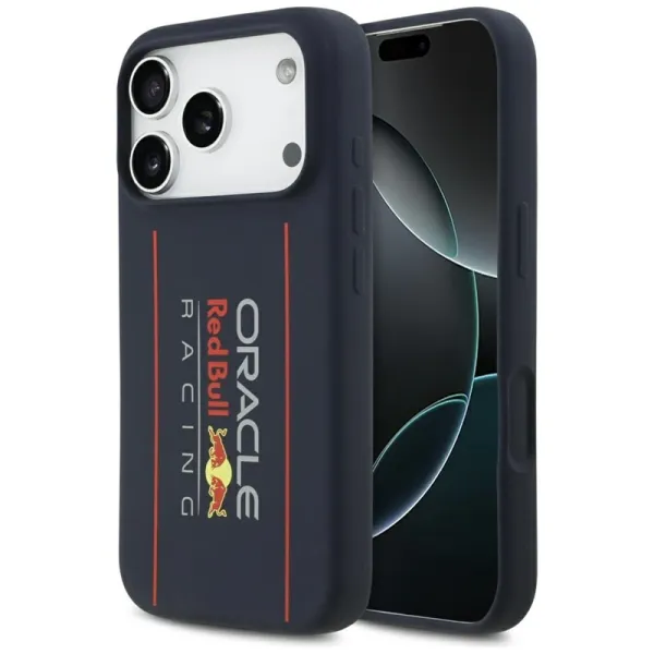 Red Bull Silicone Oversize Vertical Logo MagSafe - iPhone 17 Pro Case (Navy Blue)