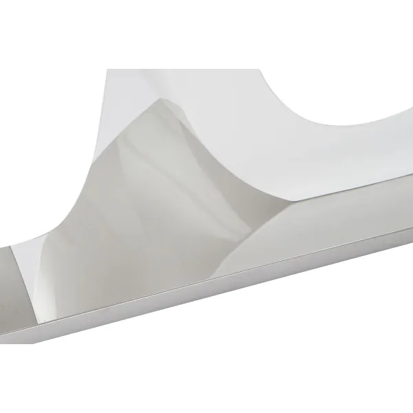 Ruokapöytä DKD Home Decor Kristalli Läpinäkyvä Valkoinen Puu MDF (160 x 90 x 75 cm)