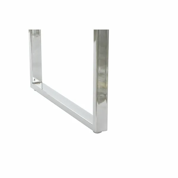 Pöytä DKD Home Decor Valkoinen Hopeinen Metalli Puu MDF 120 x 55 x 76 cm