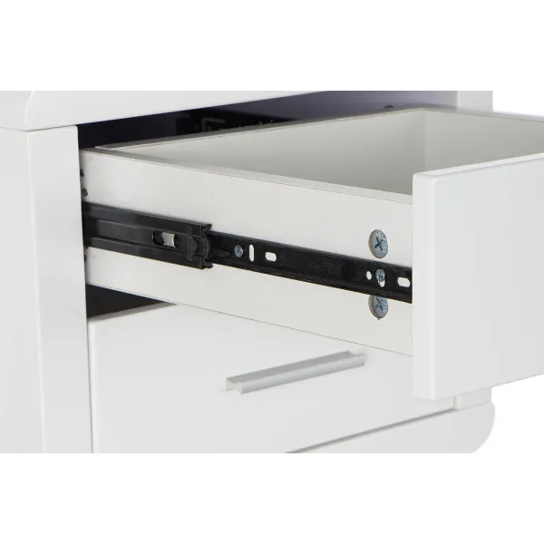 Письменный стол DKD Home Decor Белый Серебристый Металл Деревянный MDF 120 x 55 x 76 cm