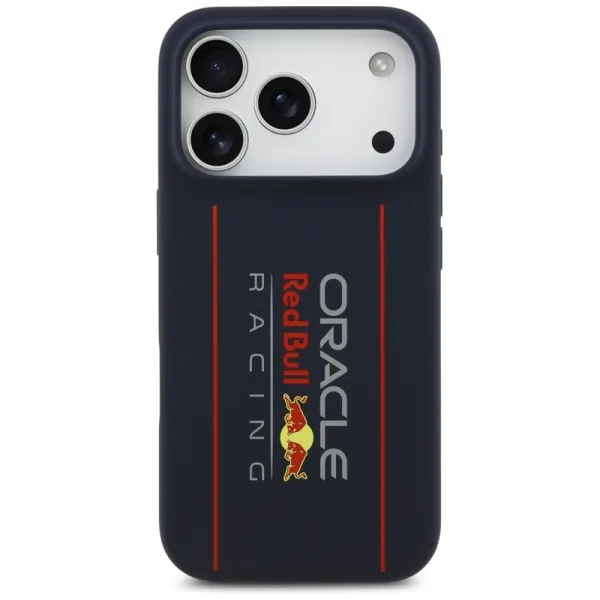 Red Bull Silicone Oversize Vertical Logo MagSafe - iPhone 17 Pro Case (Navy Blue)