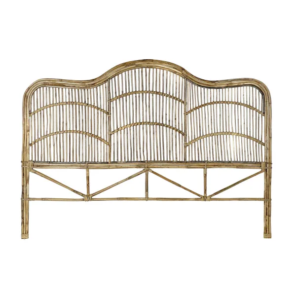 Изголовье кровати DKD Home Decor Белый Натуральный 178 x 4 x 128 cm