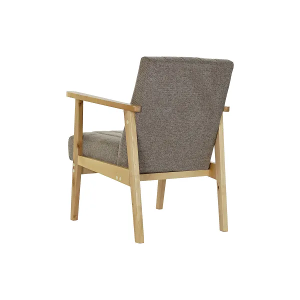 Nojatuoli DKD Home Decor Luonnollinen Beige Polyesteri Mäntypuu (63 x 68 x 81 cm)