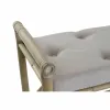 Taburete DKD Home Decor Dabisks Bēšs Brūns Kokvilna Bambuss (100 x 44 x 55 cm)