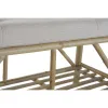 Taburetė DKD Home Decor Natūralus Rusvai gelsva Ruda Medvilnė Bambukas (100 x 44 x 55 cm)