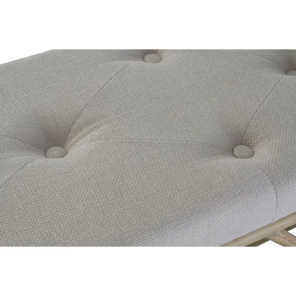 Taburete DKD Home Decor Dabisks Bēšs Brūns Kokvilna Bambuss (100 x 44 x 55 cm)