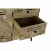 Sideboard DKD Home Decor   Black Metal Mango wood 140 x 40 x 93 cm