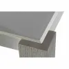 Valgomojo stalas DKD Home Decor Stiklas Pilka Aliuminis Ąžuolas Grūdintas stiklas (162 x 92 x 74 cm)