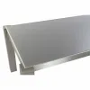 Valgomojo stalas DKD Home Decor Stiklas Pilka Aliuminis Ąžuolas Grūdintas stiklas (162 x 92 x 74 cm)