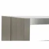 Кофейный столик DKD Home Decor Стеклянный Алюминий Дуб Каленое стекло (120 x 60 x 37,5 cm)