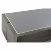 Кофейный столик DKD Home Decor Стеклянный Алюминий Дуб Каленое стекло (120 x 60 x 37,5 cm)