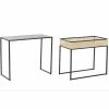 Кофейный столик DKD Home Decor Чёрный Натуральный 60 x 30 x 50 cm