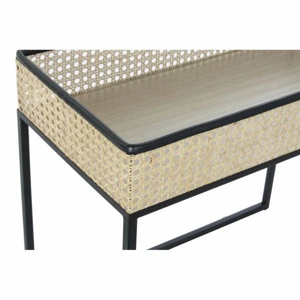 Кофейный столик DKD Home Decor Чёрный Натуральный 60 x 30 x 50 cm