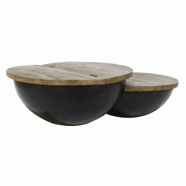 Кофейный столик DKD Home Decor Деревянный Металл 114 x 76 x 33 cm