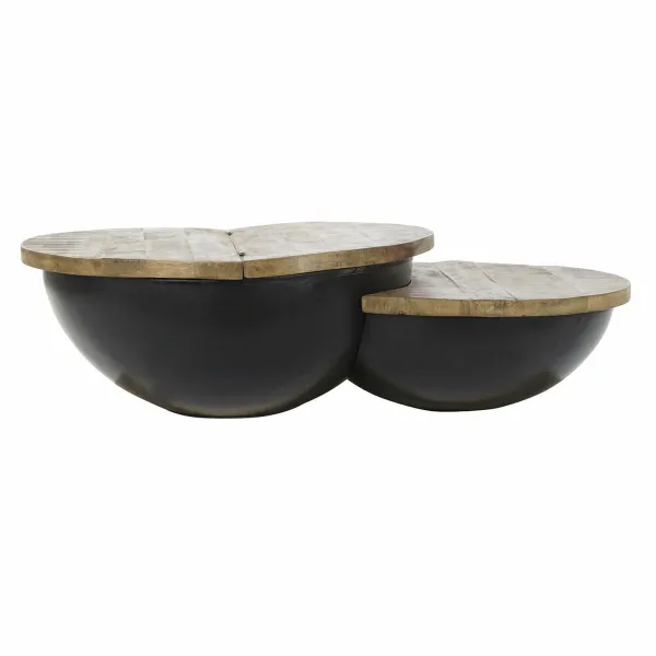 Кофейный столик DKD Home Decor Деревянный Металл 114 x 76 x 33 cm