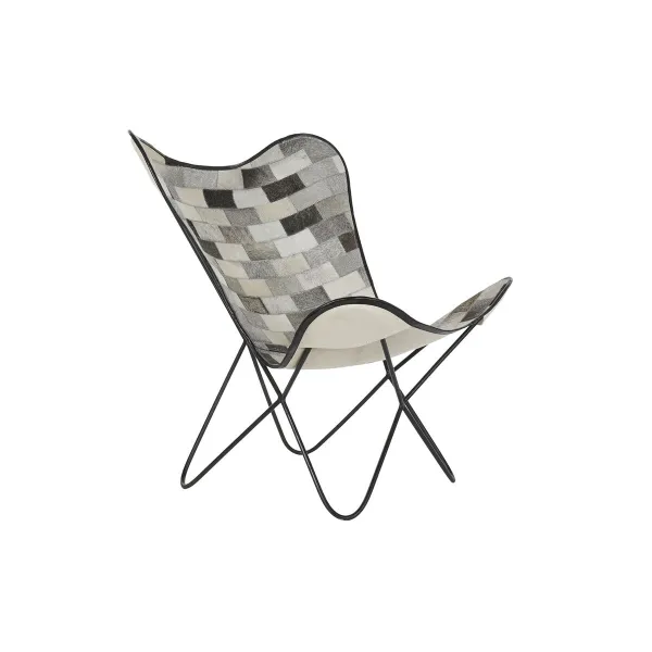 Söögitool DKD Home Decor Valge Must Beež Hall 74 x 70 x 90 cm