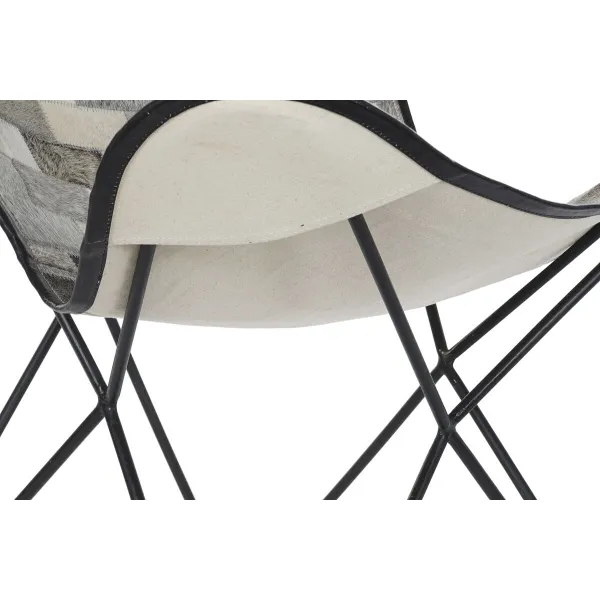 Söögitool DKD Home Decor Valge Must Beež Hall 74 x 70 x 90 cm