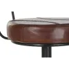 taburete DKD Home Decor 45 x 46 x 118 cm Melns Metāls Brūns
