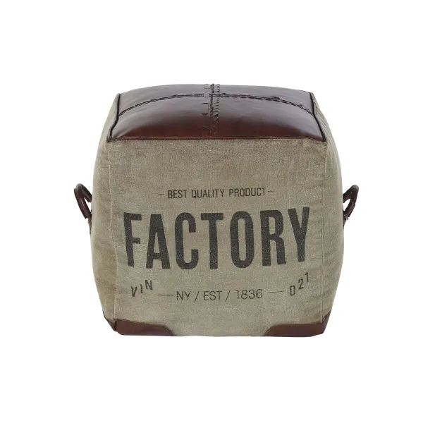 подставка для ног DKD Home Decor 46 x 40 x 40 cm Бежевый Коричневый Vintage