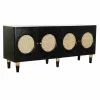 Bufete DKD Home Decor   Melns Dabisks Rotangpalma Mango koks 150 x 40 x 65 cm