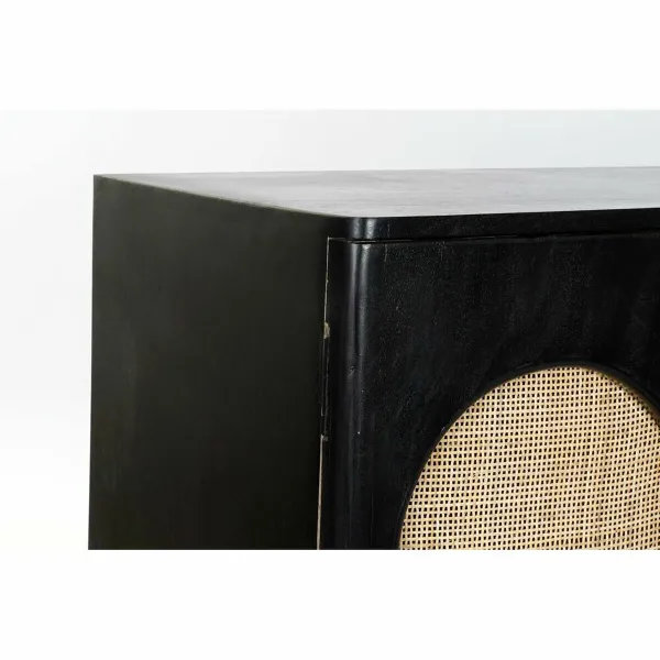 Устройство DKD Home Decor   Чёрный Натуральный ротанг Древесина манго 150 x 40 x 65 cm