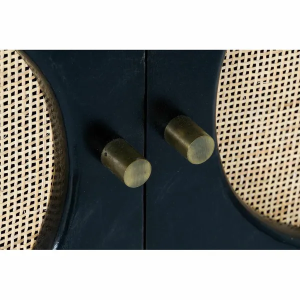 Bufete DKD Home Decor   Melns Dabisks Rotangpalma Mango koks 150 x 40 x 65 cm