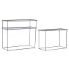 Set of furniture DKD Home Decor Blue Black 70 x 27 x 45 cm 40 x 27 x 45 cm 80 x 27 x 65 cm 80 x 27,5 x 65 cm