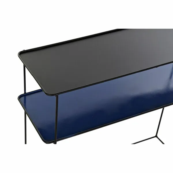 Mēbeļu komplekts DKD Home Decor Zils Melns 70 x 27 x 45 cm 40 x 27 x 45 cm 80 x 27 x 65 cm 80 x 27,5 x 65 cm