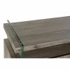 Sivupöytä DKD Home Decor   Luonnollinen Karaistu lasi Puu MDF 120 x 44 x 120 cm