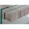 Sideboard DKD Home Decor   Natural Tempered Glass MDF Wood 120 x 44 x 120 cm
