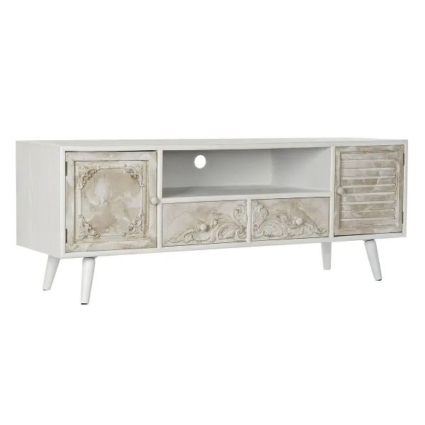 TV-kalusteet DKD Home Decor Valkoinen Beige 136 x 40,5 x 52 cm