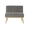 Nojatuoli DKD Home Decor 80 x 66 x 72 cm Kuusi Puu Ruskea Tumman harmaa