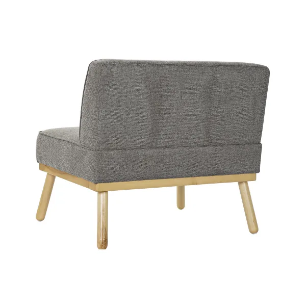 atzveltnes krēsls DKD Home Decor 80 x 66 x 72 cm Egle Koks Brūns Tumši pelēks
