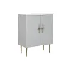Kaappi DKD Home Decor Valkoinen Kullattu Rauta Mangopuu 85 x 45 x 110 cm BAR