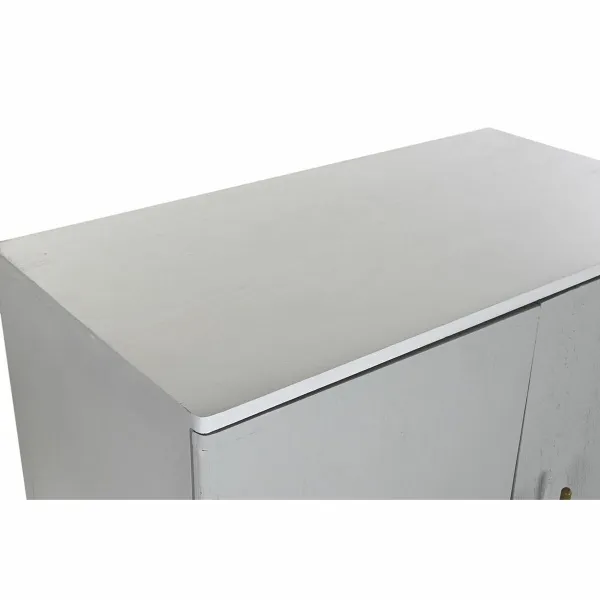 Kaappi DKD Home Decor Valkoinen Kullattu Rauta Mangopuu 85 x 45 x 110 cm BAR