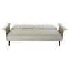 Izvelkams dīvāns DKD Home Decor 203 x 87 x 81 cm Melns Bēšs Metāls Brūns